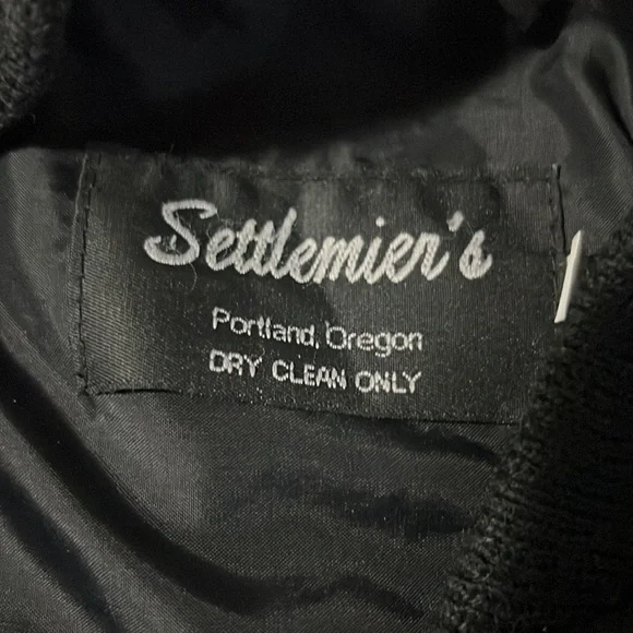 Host Pick🤎Ashcroft Motorcycles Embroidered Letterman Jacket punk goth skull - Picture 5 of 7